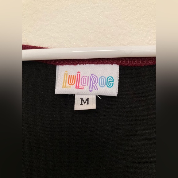 LuLaRoe Nicole Dress — Black with Metallic dots, size M. - Picture 7 of 7